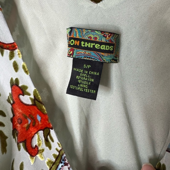 2OH Threads - Two Old Hippies Silk Paisley Maxi Dress - SKU 1129 - Picture 7 of 9